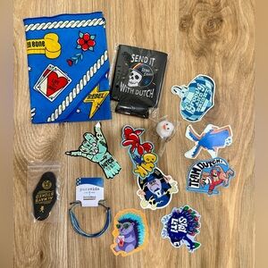 Dutch Bros Collector Bundle #5 Stickers + Bandana + Extras BONUS Sticker